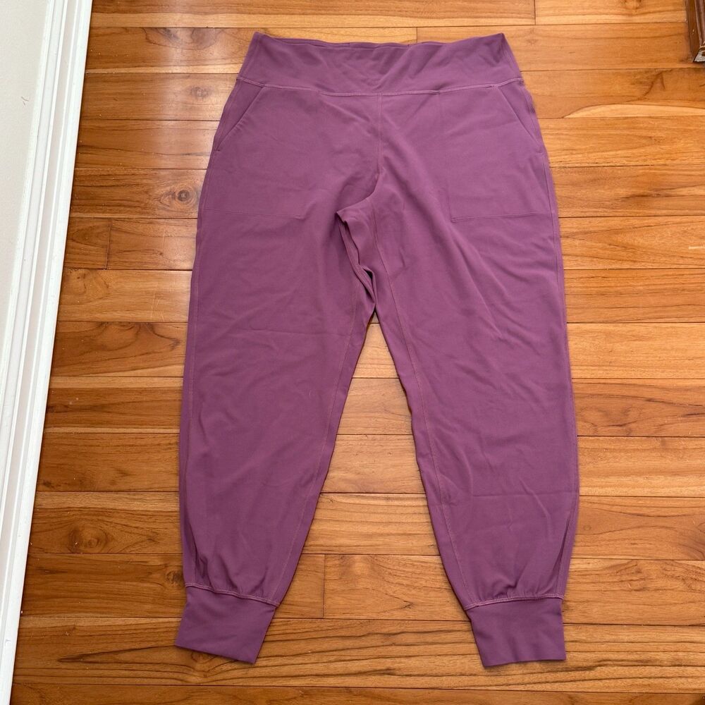 Women Lululemon Align High-Rise Jogger 28" Vintage Plum Size 14 Yoga Athleisure - Picture 3 of 8